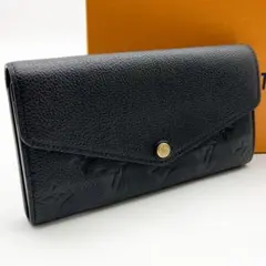 【極美品】ルイヴィトン アンプラント ポルトフォイユ サラ ノワール 長財布