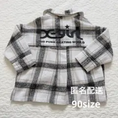 エックスガールステージス　チェック　ジャケット アウター シャツ　90