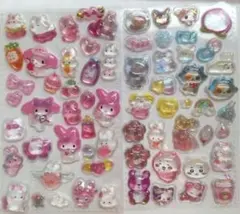 シール　おすそ分け　-19 立体シールセット カラフル