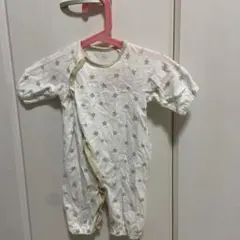 長袖　ロンパース　春秋　女の子　男の子　50-60 星　2WAY