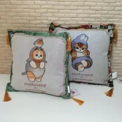 mofusand × 日比谷花壇 ゴブラン織りクッション 〜Winter〜　2点