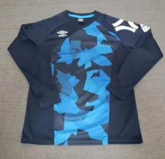 UMBRO 長袖プラクティスシャツ ネイビー ブルー　Mのサムネイル