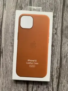 iPhone 13 レザーケース 純正 ゴールデンブラウン 匿名発送のサムネイル