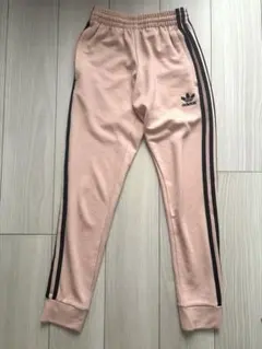 adidas originalsピンク ライン トラックパンツ ジャージ XS