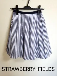 ストロベリーフィールズ コットンストライプスカート