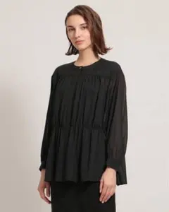 【美品】23ss セオリーリュクス Theory ギャザーブラウス