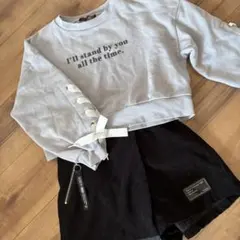 トレーナーとショートパンツセット　140