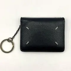 Maison Margiela カードケース ブラック レザー キーリング付きのサムネイル