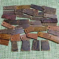 852✰︎わけあり✰︎英字アソート本革タグ