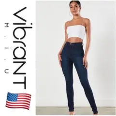 【アメリカ製♡】vibrant MIU ハイウエスト スキニーデニムのサムネイル