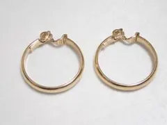 MONET モネ ラージ フープイヤリング ゴールドカラー 両耳