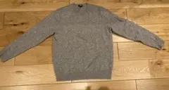 ユニクロ カシミヤ100% クルーネックセーター Mメンズ　グレー