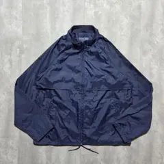 90s Lands' End ナイロンジャケット 香港製 レア ネイビー L