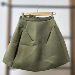 Urban Research 日本製　オリーブグリーン フレアスカートのサムネイル