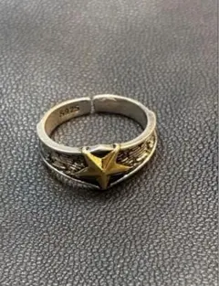 ヴィンテージ風 スターリング シルバー色 フリーサイズ メンズ レディース