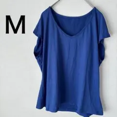 青ノースリーブカットソーＭ