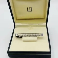 高級◎ DUNHILL ダンヒル ネクタイピン dロゴ ゴールド×シルバー