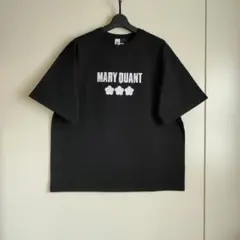 マリークワント　ドット柄 刺繍 ロゴ Tシャツ　ブラック　Mサイズ　新品のサムネイル