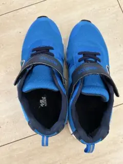 Mad foot 青 スニーカー ベルクロ　23.5cm