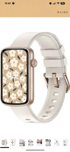 SHANG WING L2 スマートウォッチ ホワイト/ローズゴールド