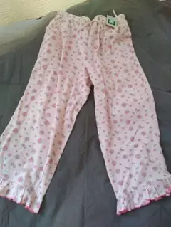 最終値下げ！新品未使用 小花模様のパジャマパンツ Lサイズ 綿100%