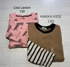 ユニクロ　リサラーソン130⚫︎ハッカキッズ130