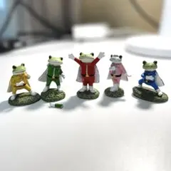 【訳あり】コポレンジャー　コポ　カエル　戦隊ヒーロー　フィギュア 5体セットのサムネイル