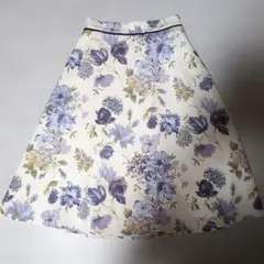 【アラマンダ】花柄 フレアスカート Mサイズ