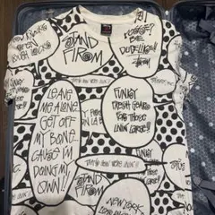 Stussy コミック風グラフィック Tシャツ M