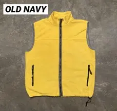 ヴィンテージ OLD NAVY フリースベスト イエロー グレー