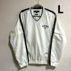 Callaway メンズ　ゴルフ　2wayウィンドブレーカー　オフホワイト　L