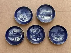 ロイヤルコペンハーゲン　クリスマスプレート 1990年代 ５枚セット