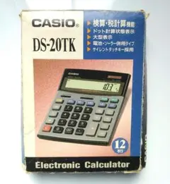 CASIO DS-20TK 電子計算機 12桁表示　箱のみ　ケースのみ　破損品