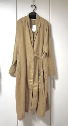 【新品未使用】ツムグ tumugu 麻100% ロングシャツカーディガンのサムネイル
