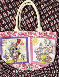 ロラライハリス ハンドメイド　パネル　トートバッグ