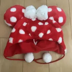 ミニー 水玉 赤 ドット柄 ファンキャップ