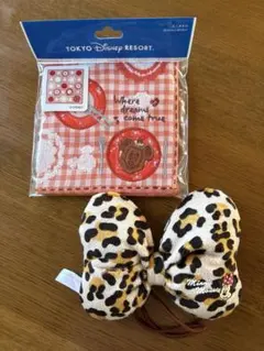 ディズニーミッキー ミニー タオル&ミニーリボン　髪留め