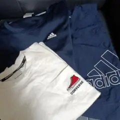 Converse TシャツとAdidasパンツセット美品