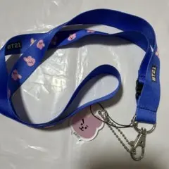 BT21 Cooky ネックストラップ アクリルチャーム付き