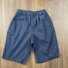 ユニクロ　イージーショートパンツ　160cm 紺色　ネイビー