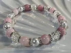 (453) 天然石 パール ブレスレット༊·˚