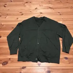 ユニクロダークグリーン 3XL カーディガン