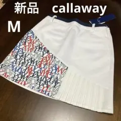 新品　callaway キャロウェイ　ロゴプリントダンボールスカート M