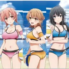 希少　俺ガイル　クリアファイルまとめ売り　ドンキ　和風メイド　水着　由比ヶ浜結衣 やはり俺の青春ラブコメはまちがっている。完」×ドン・キホーテ限定