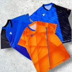 極美品 VICTAS 3着セット ユニフォーム ゲームシャツ 半袖 XL