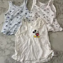 西松屋 ミッキーマウス タンクトップシャツ肌着3枚セット