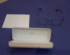 JINS ラウンドメガネ ケース付き