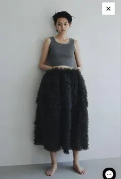 正規品　bibiy. DARLENE SHUSHU SKIRTグレー