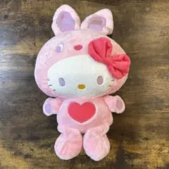 ハローキティ ぬいぐるみ カラフルバニー ナカジマ ピンク 平成