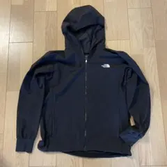 ノースフェイス　黒　フード付ジップジャケット